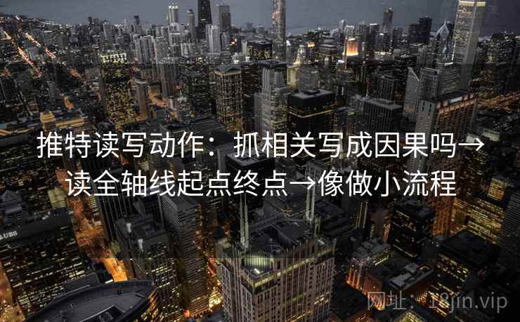 推特读写动作:抓相关写成因果吗→读全轴线起点终点→像做小流程 第2张 推特读写动作:抓相关写成因果吗→读全轴线起点终点→像做小流程 第2张